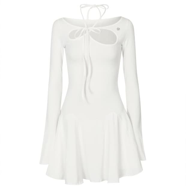 페인오어플레져 화이트 드레스