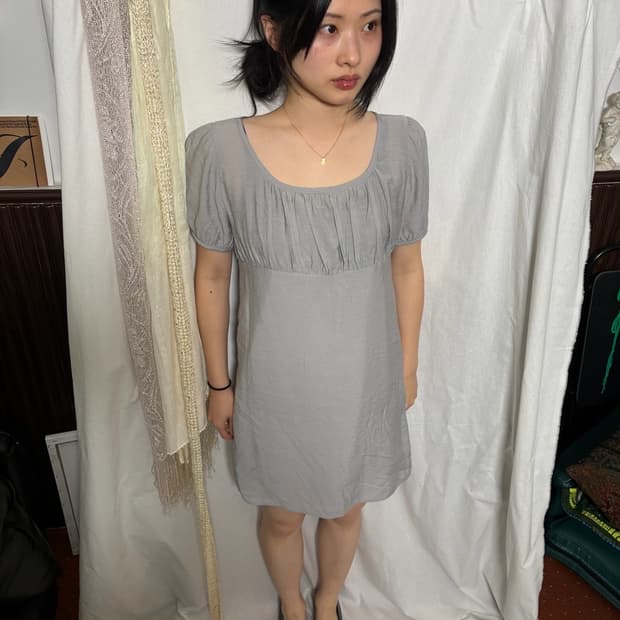 Soft Shirring Dress