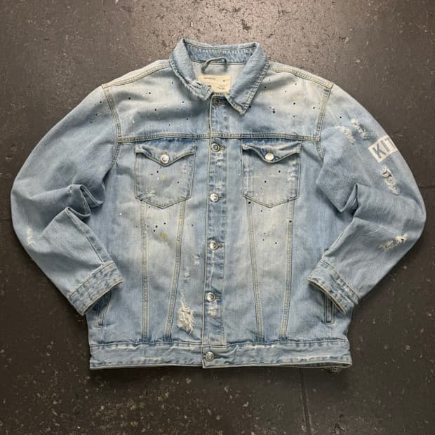 105 키스 KITH 데미지 데님 자켓 