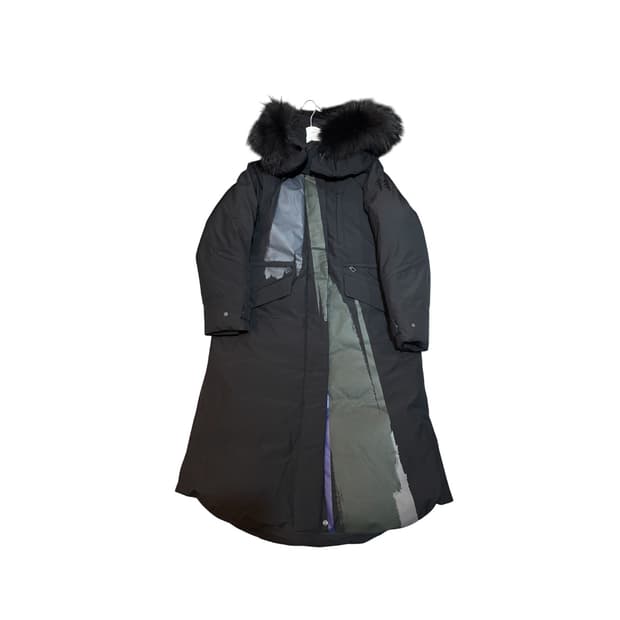 코오롱스포츠&세이신 구스다운 롱패딩 블랙 90사이즈