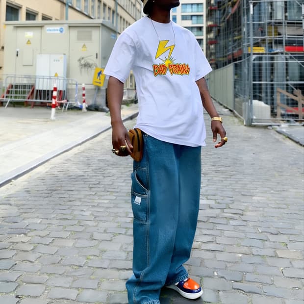 Bad Brains 커스텀 프린트 오버사이즈 반팔티