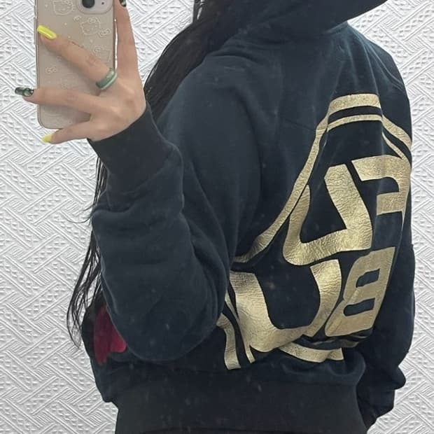 푸부 FUBU 희귀 레트로 00's 빅로고 기모 후드집업 L C07464