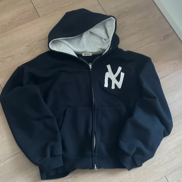 NY 네이비 후드집업