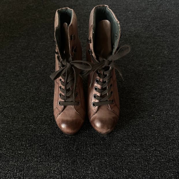 Ash Vintage Leather Ankle Boots