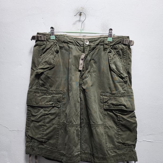 후아유 밀리터리 카고반바지
