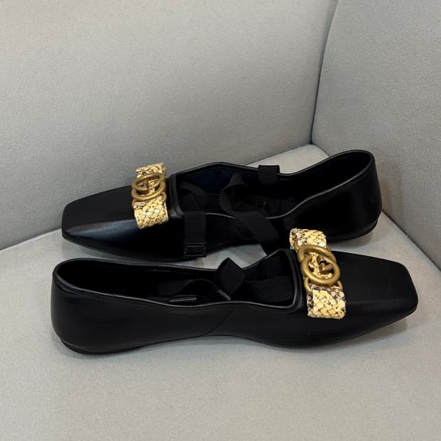 구찌 인터로킹 발레리나 플랫슈즈 36.5사이즈