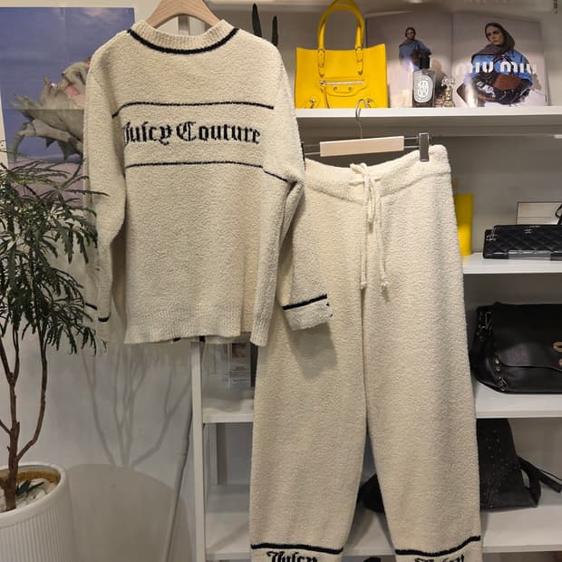 쥬시꾸뛰르 라운지 웨어 세트 실내복 (가디건  바지)