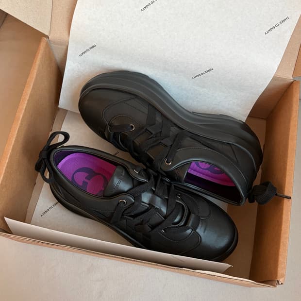 새상품) 쓰리투에이티 플랫폼 스트랩 스니커즈