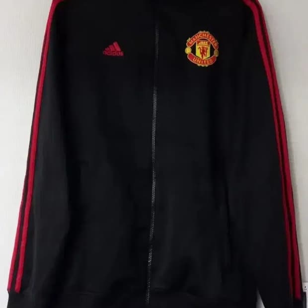 아디다스 맨유 검빨 트랙탑 저지 져지집업 105/XL