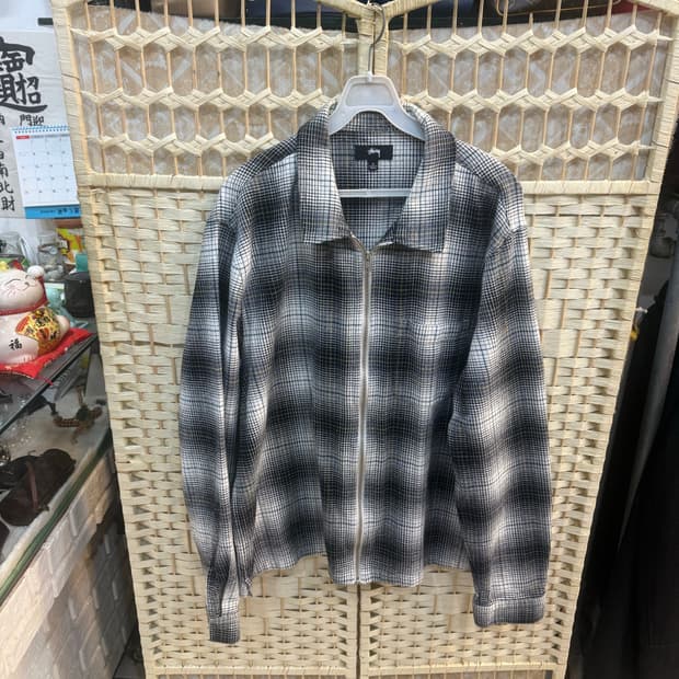 100-105 정품 스투시 트위스티트 얀 플레이트 셔츠자켓 팝니다