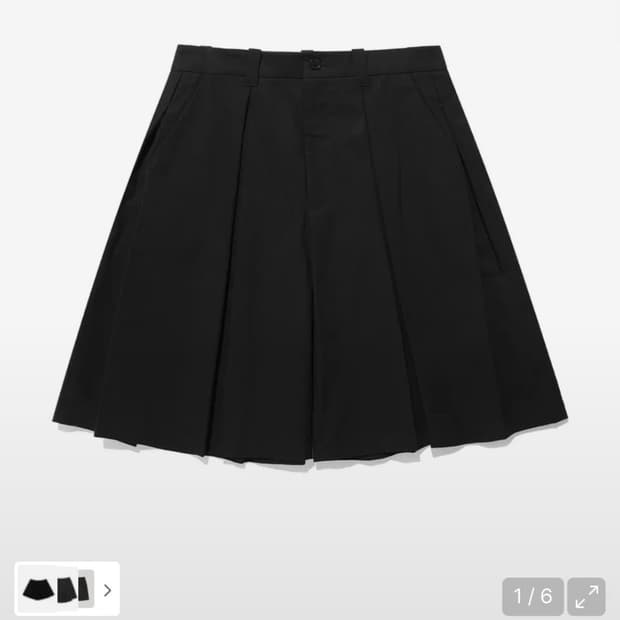 나이스고스트클럽 치마바지 숏츠 DOUBLE PLEATS SHORTS