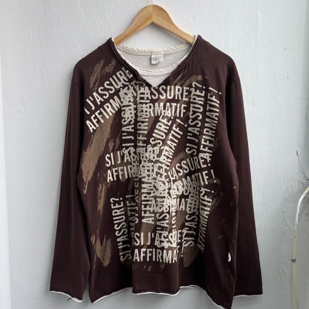 Vintage Graphic Layered Long Sleeve