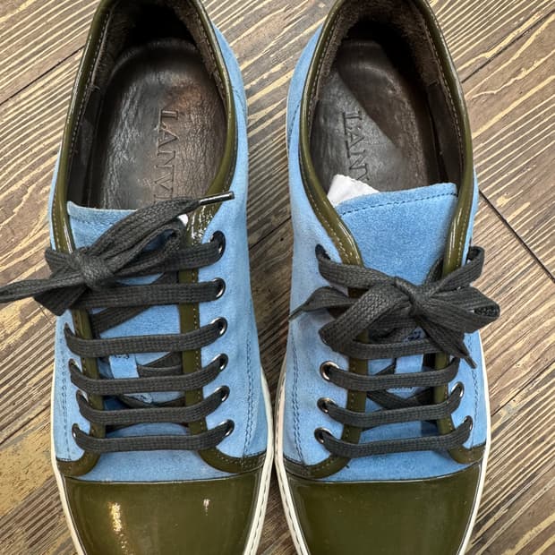 랑방 고급 스웨이드 페이던트 벨루어 스니커즈 6(240)