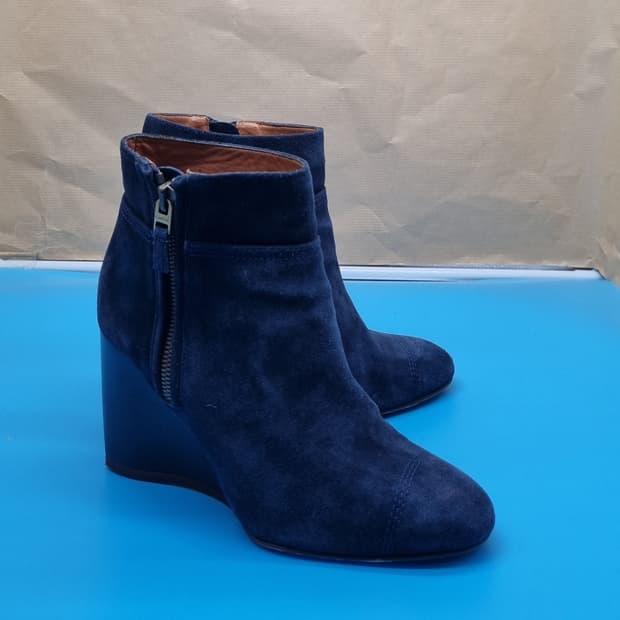 랑방 스웨이드 앵클부츠 230 굽9