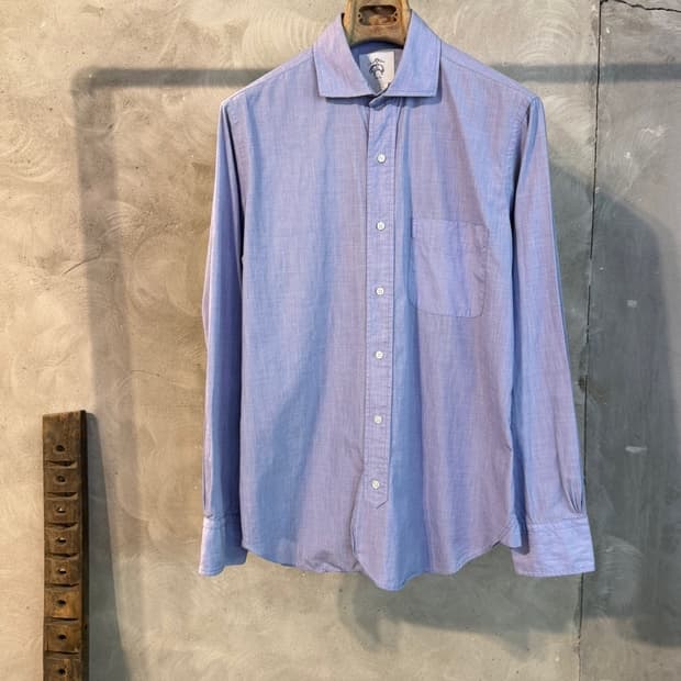 브룩스 브라더스X톰브라운 블랙 플리스 드레스 셔츠 100