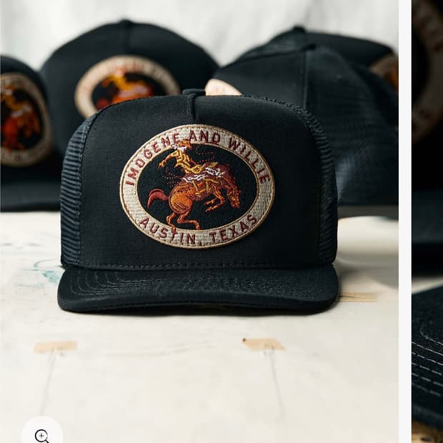 이모진 앤 윌리 로데오 트러커캡 블랙 imogene + willie