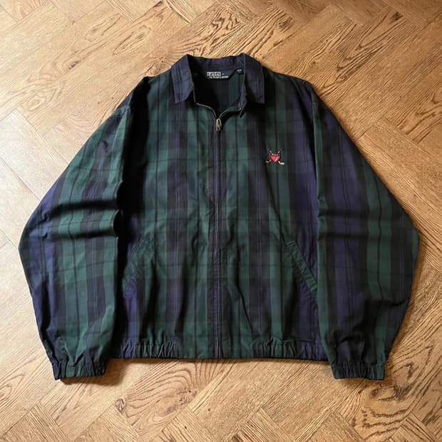 [L]폴로 랄프로렌 블랙와치 체크 베이포트 자켓