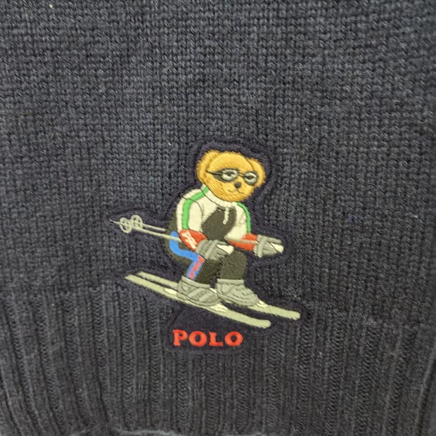 폴로랄프로렌 베어 니트 머플러