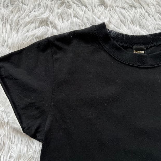 SHORH 일본빈티지 오리엔탈 크롭티 펑크 크롭티 반팔 XS 36