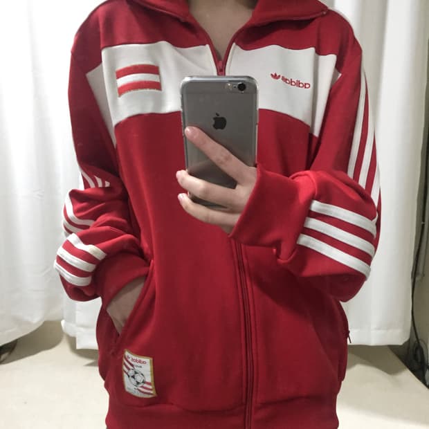 아디다스 오스트리아 레드 져지 트랙탑 105