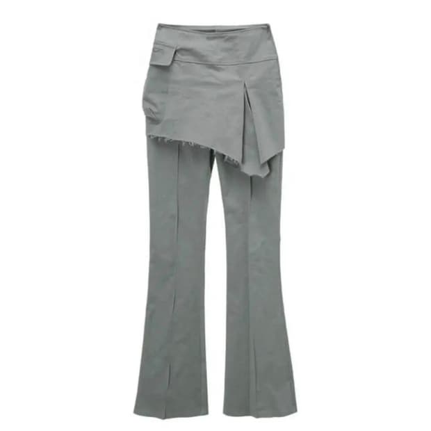 허그유어스킨 플레어 레이어드 스커트