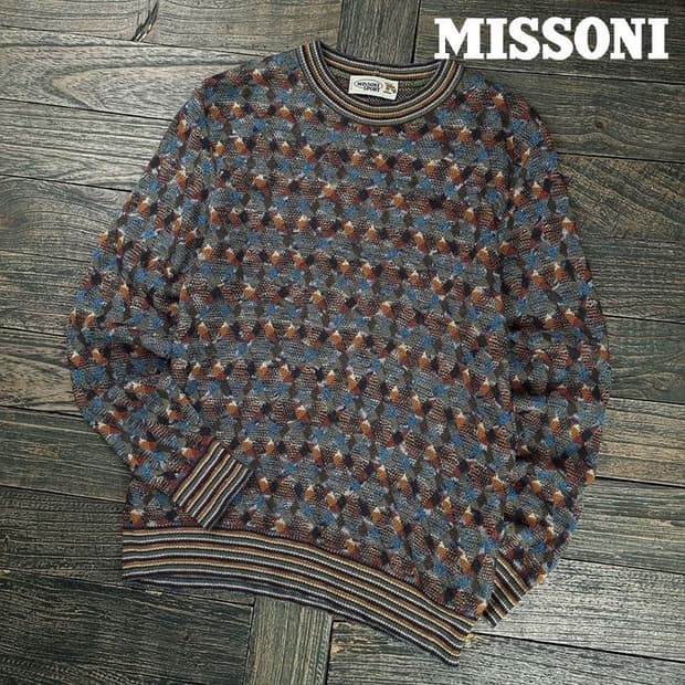 [미쏘니] 에스닉 패턴 빈티지 니트 P01513