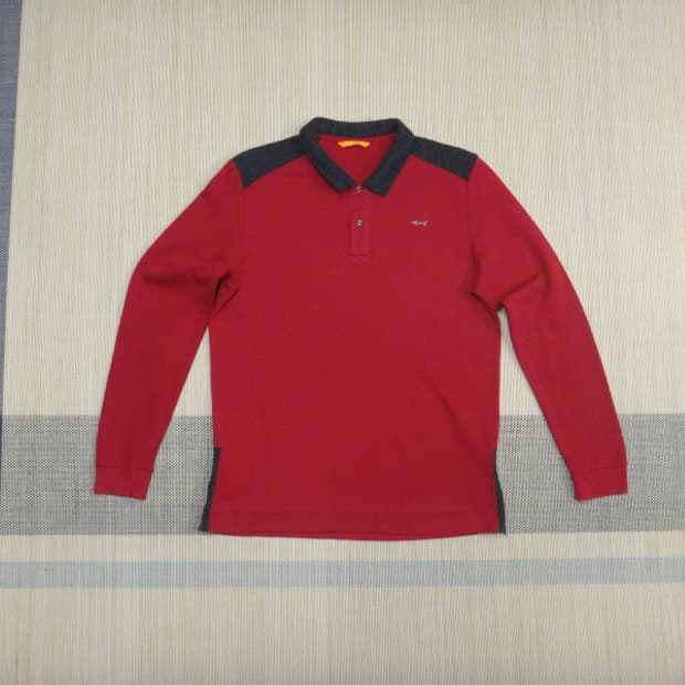 (2XL) 루이까스텔 골프 남성 카라 긴팔 기모 티셔츠