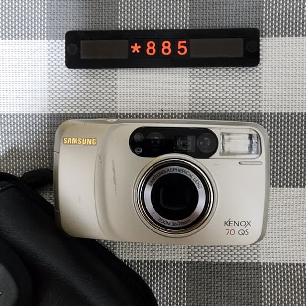 삼성캐녹스 70 QS 필름카메라 파우치포함