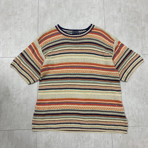 겐조 스트라이프 반팔 니트 #451