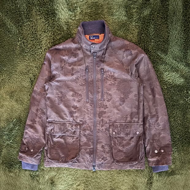 [L] 프레드페리 재팬 익스클루시브 플로랄 멀티 포켓 필드 자켓