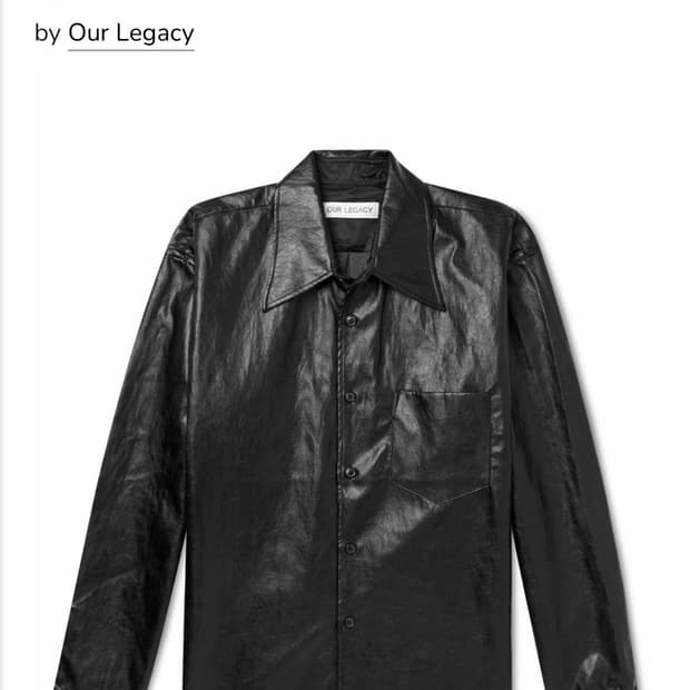 아워레가시 70s 코코 페이크레더 셔츠 44