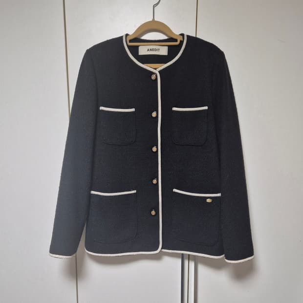 언에디트 ANEDIT 라인 트위드 자켓