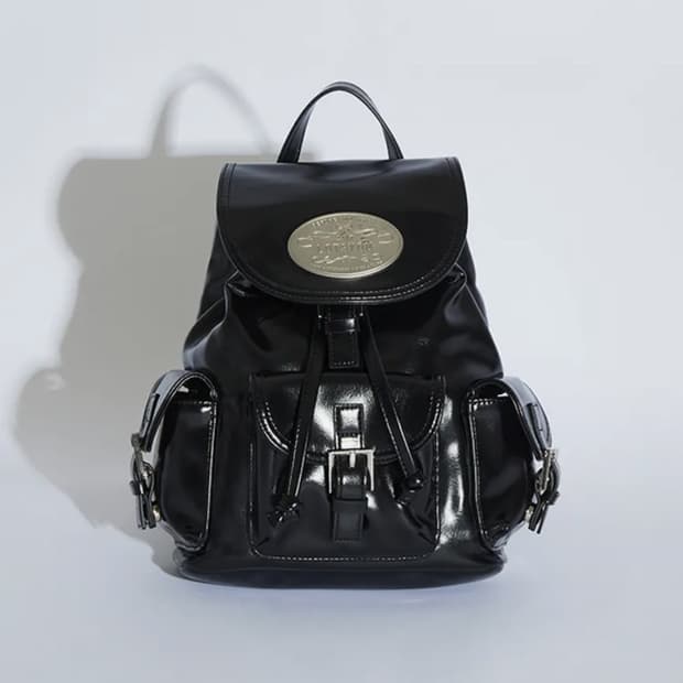 라츠유 Nostalgia chubby Backpack Leather