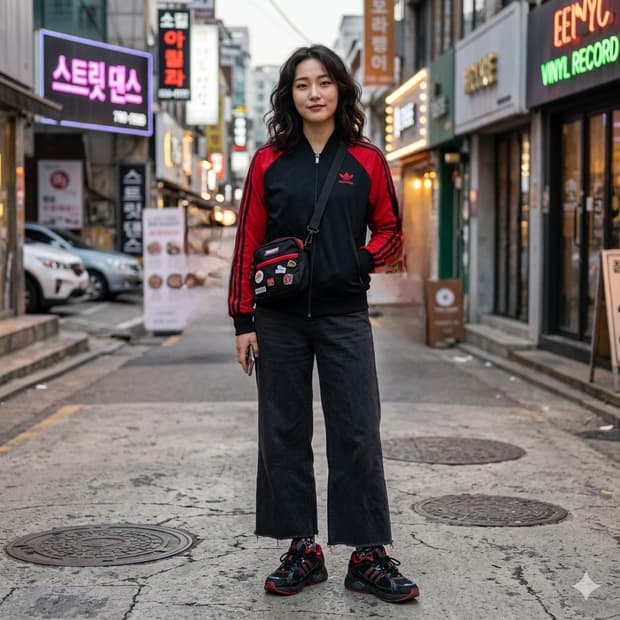 아디다스 오리지널스 슈퍼걸 레이스 트랙탑