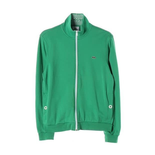 라코스테 크록 로고 코튼 집업 M
