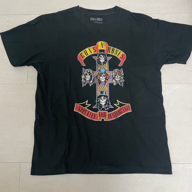 건즈앤로지스 Guns N Roses 티셔츠 L