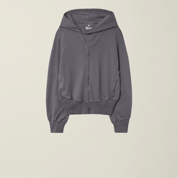 EE 누마레 커브드 후드집업 챠콜