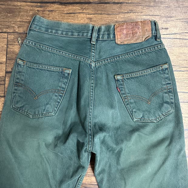 90s USA Levis 리바이스 501 컬러데님 실측27-28