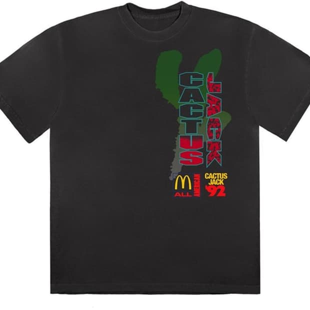 [XL] 트래비스 스캇 X 맥도날드 올아메리칸 92 티셔츠 블랙