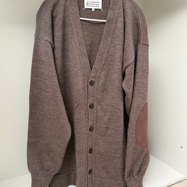 마르지엘라 엘보패치 가디건XL