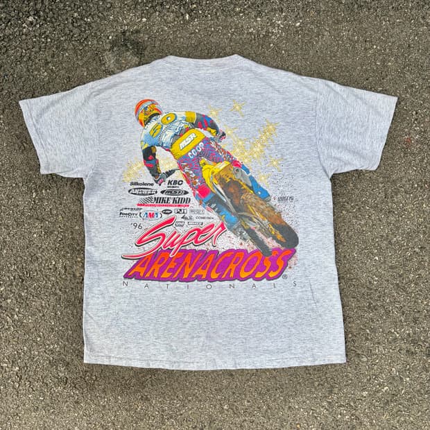 90s Lee 리 빈티지 싱글스티치 모터사이클 바이크 레이싱 티셔츠