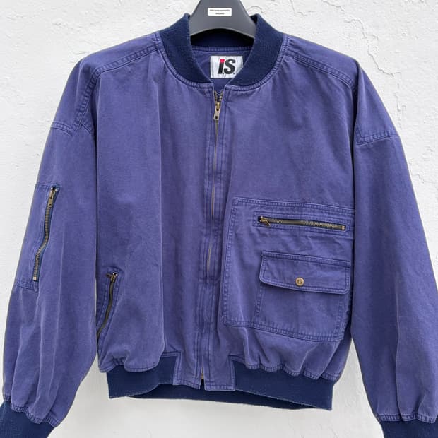 80s 이세이 미야케 스포츠 코튼 봄버