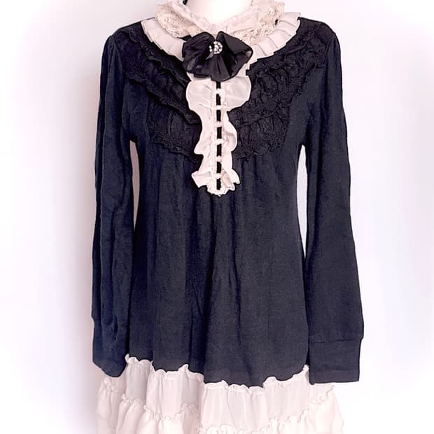 엑시즈팜 고스로리 레이스 프릴원피스 공겜여주 지뢰계 양산형 