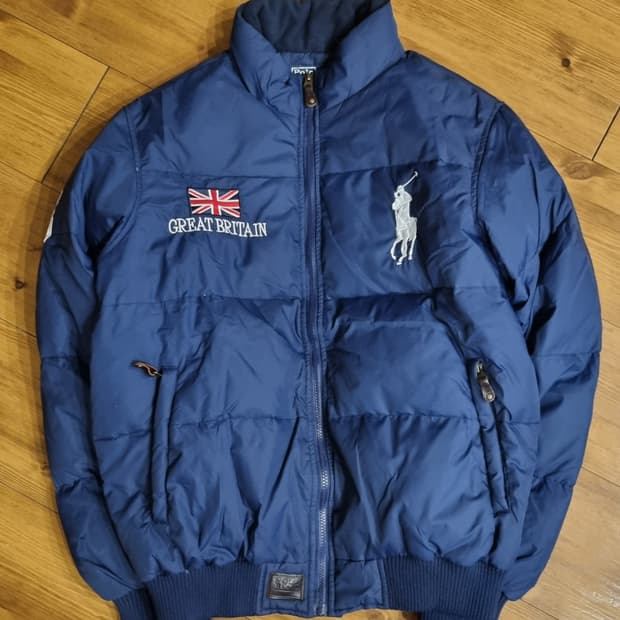 폴로 빅포니 네이비 패딩 XXL