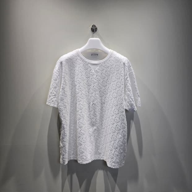 [중고/정품] 디올 테리 반팔 티셔츠 XL (화이트)