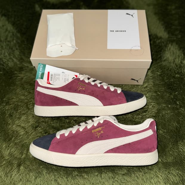 [280] 푸마 클라이드 OG 아카이브 퍼플 다크 재스퍼 아이보리