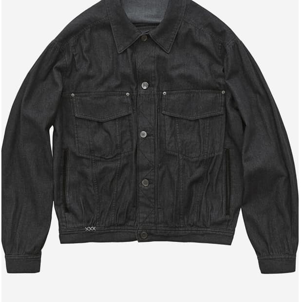 [4]폴리테루 올드맨 데님 트러커 다크인디고