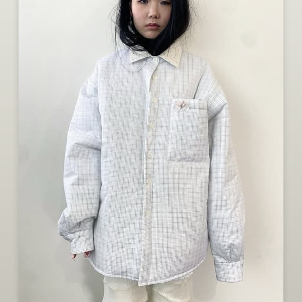 간절히구함) padded cozy patern shirt faerie