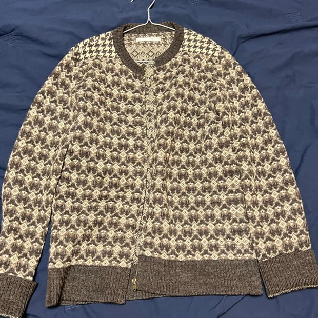 넘버나인 울 니트 가디건