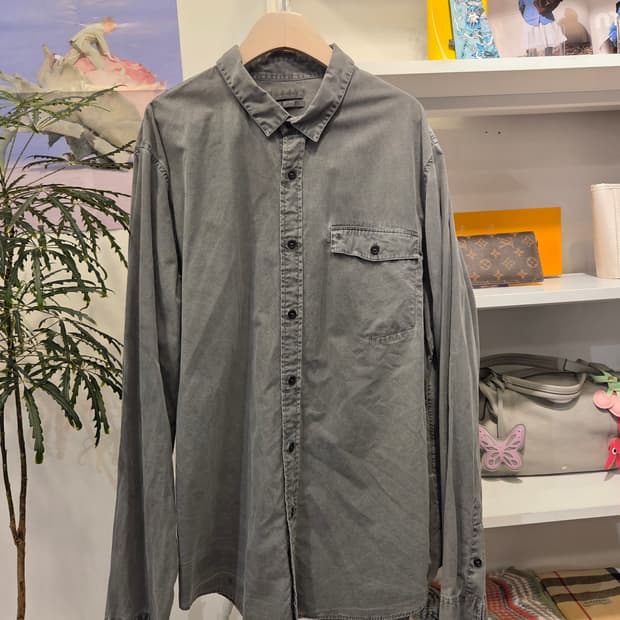 캘빈클라인 워싱 코튼 셔츠